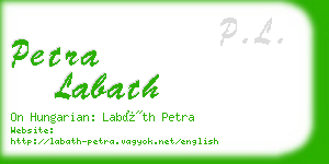 petra labath business card